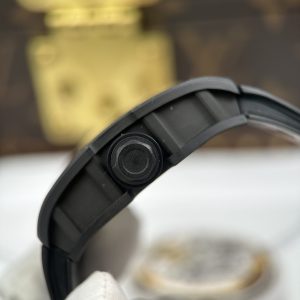 Richard Mille RM055 Carbon NTPT Replica Watches Rose Gold Dial ZF Factory 49.9×42 (1)