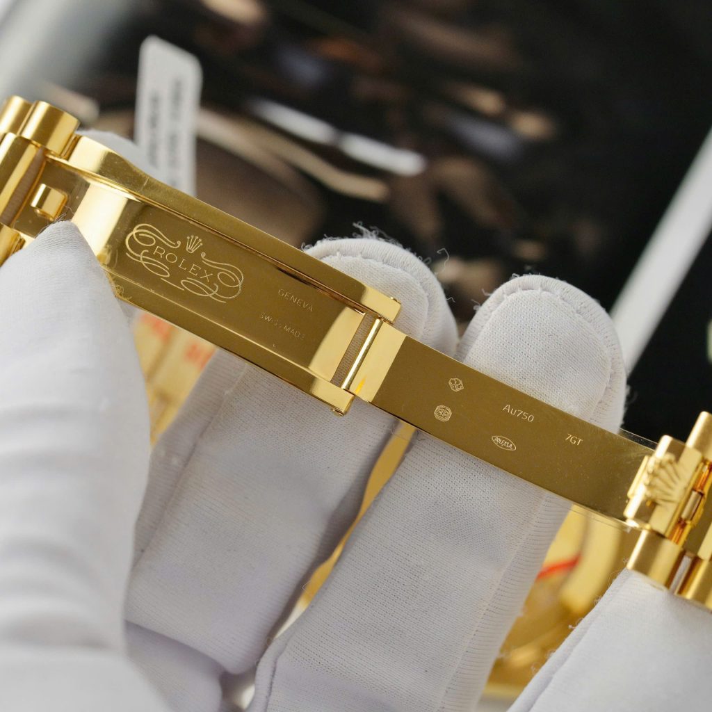 Rolex Day-Date Replica Watch Gold Wrapped Ruby + Moissanite Diamonds Custom GMF 40mm (2)