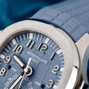 Patek Philippe Aquanaut Travel Time Reference 5164G Replica 11 Grayish Blue Dial PPF Factory 40 (1)