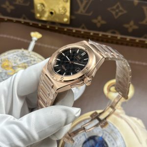 IWC Ingenieur Super Clone Watches Rose Gold With Black Dial GH Factory 40mm (1)