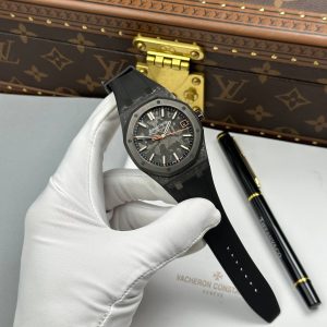 Audemars Piguet Royal Oak 15500 DiW Carbon NTPT Replica 1 1 Orange Seconds Hand 41mm (1)
