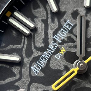 Audemars Piguet Royal Oak 15500 DiW Carbon NTPT Super Clone Watches Second Hand Yellow 41mm (1)