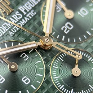 Audemars Piguet Royal Oak Chronograph 26331 Yellow Gold Green Dial APS Factory 41mm (1)