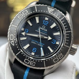 Omega Seamaster Planet Ocean 6000M Ultra Deep Titanium Rep 1 1 Black Dial VS Factory 45 (1)
