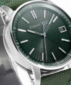 Audemars Piguet 15210ST Best Replica Watches Green Color 41mm (1)