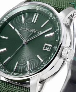 Audemars Piguet 15210ST Best Replica Watches Green Color 41mm (3)