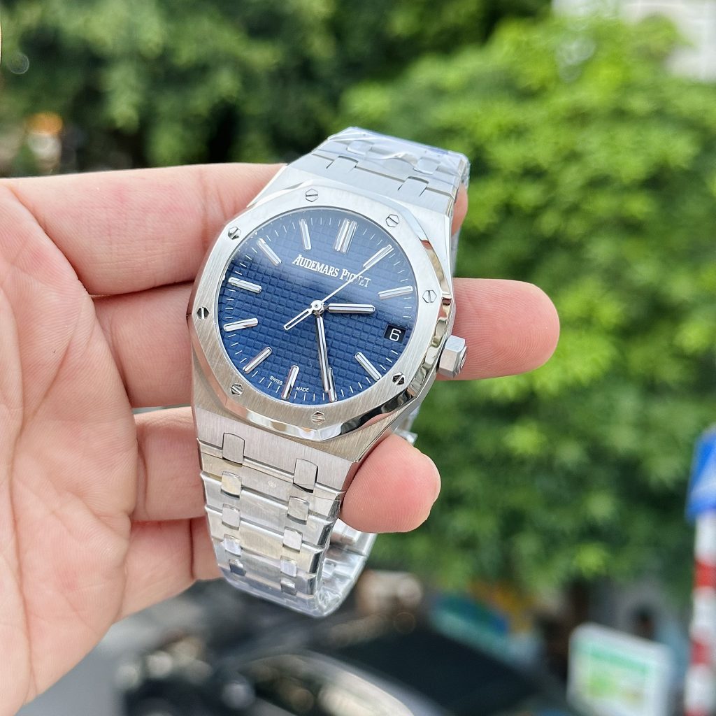 Audemars Piguet 15510ST Blue Dial Replica Watches Best Quality 41mm (1)