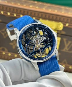 Audemars Piguet 26600 Tourbillon Openworked Replica 11 Watches Blue 41mm (2)