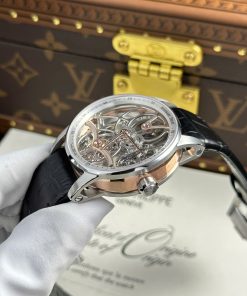 Audemars Piguet 26600 Tourbillon Openworked Replica Watches Black Leather Strap 41mm (2)