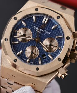 Audemars Piguet Best Replica Watch Royal Oak Chronograph 26331OR Dial Blue 41mm (1)