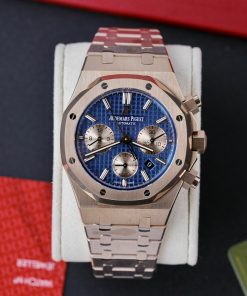 Audemars Piguet Best Replica Watch Royal Oak Chronograph 26331OR Dial Blue 41mm (1)