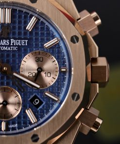 Audemars Piguet Best Replica Watch Royal Oak Chronograph 26331OR Dial Blue 41mm (1)