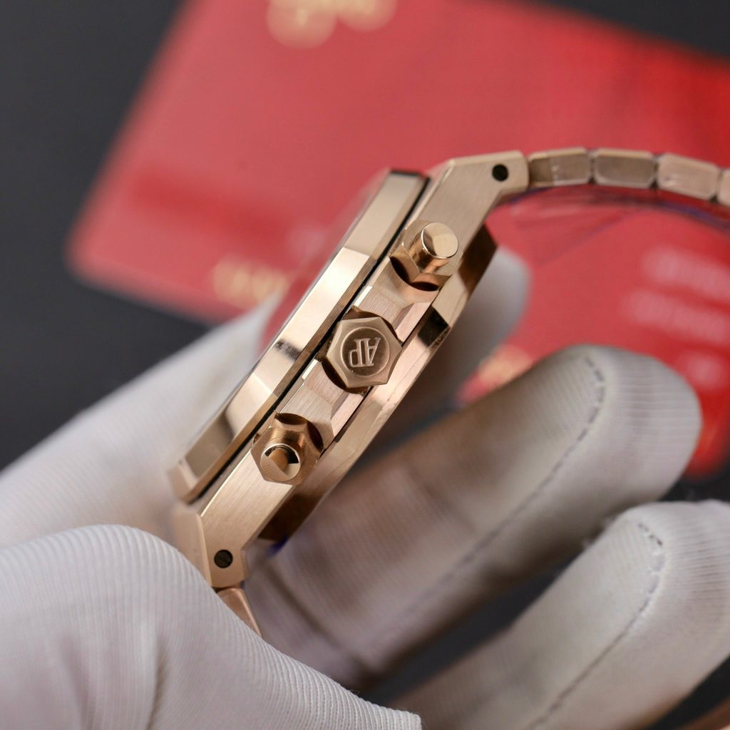 Audemars Piguet Best Replica Watch Royal Oak Chronograph 26331OR Dial Blue 41mm (1)