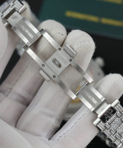 Audemars Piguet Iced Out Customs Full Moissanite Diamonds Royal Oak Replica 41mm (11)