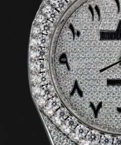 Audemars Piguet Iced Out Customs Full Moissanite Diamonds Royal Oak Replica 41mm (11)