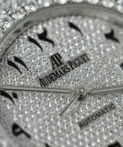 Audemars Piguet Iced Out Customs Full Moissanite Diamonds Royal Oak Replica 41mm (11)