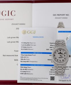 Audemars Piguet Iced Out Customs Full Moissanite Diamonds Royal Oak Replica 41mm (11)