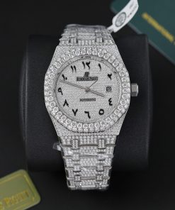 Audemars Piguet Iced Out Customs Full Moissanite Diamonds Royal Oak Replica 41mm (11)