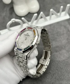 Audemars Piguet Iced Out Full Diamonds & Synthentic Gemstones Rainbow 41mm