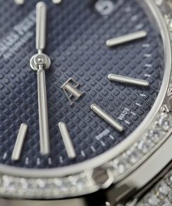 Audemars Piguet Replica Watch Royal Oak Jumbo Extra-Thin 16202 Custom Moissanite Diamonds Hong Kong 39mm (2)