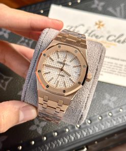 Audemars Piguet Replica Watches Royal Oak 15450 Rose Gold IP Factory 37mm (1)