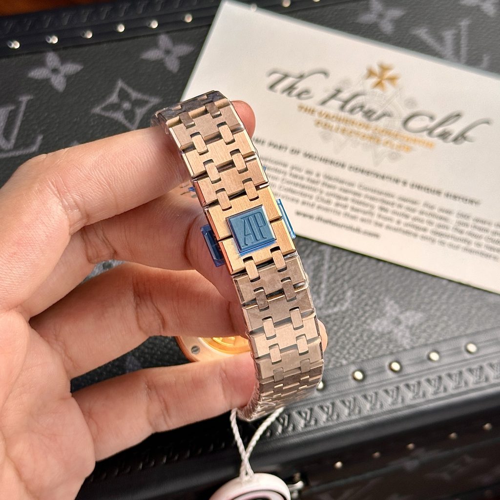 Audemars Piguet Replica Watches Royal Oak 15450 Rose Gold IP Factory 37mm (1)