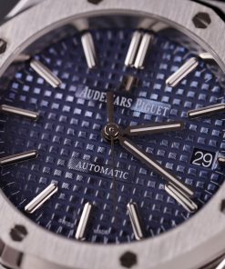 Audemars Piguet Replica Watches Royal Oak 15450ST Dark Blue Dial IP Factory 37mm (2)