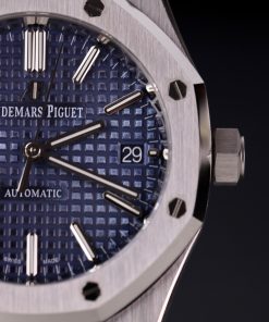 Audemars Piguet Replica Watches Royal Oak 15450ST Dark Blue Dial IP Factory 37mm (2)