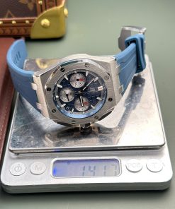Audemars Piguet Replica Watches Royal Oak Offshore Chronograph 26420 Blue Dial APP Factory 43mm (2)