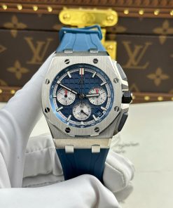 Audemars Piguet Replica Watches Royal Oak Offshore Chronograph 26420 Blue Dial APP Factory 43mm (2)