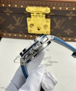 Audemars Piguet Replica Watches Royal Oak Offshore Chronograph 26420 Blue Dial APP Factory 43mm (2)