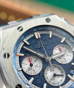 Audemars Piguet Replica Watches Royal Oak Offshore Chronograph 26420 Blue Dial APP Factory 43mm (2)
