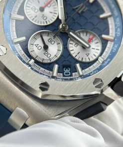 Audemars Piguet Replica Watches Royal Oak Offshore Chronograph 26420 Blue Dial APP Factory 43mm (2)
