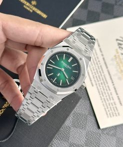 Audemars Piguet Royal Oak 15202 Jumbo Extra-Thin Replica Watches Green Dial 39mm (4)