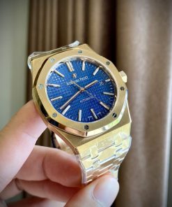 Audemars Piguet Royal Oak 15400OR Replica Watch Blue Dial APS Factory (1)