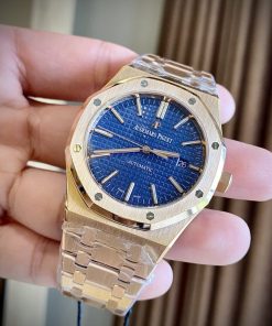 Audemars Piguet Royal Oak 15400OR Replica Watch Blue Dial APS Factory (1)