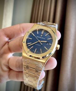 Audemars Piguet Royal Oak 15400OR Replica Watch Blue Dial APS Factory (1)