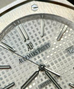 Audemars Piguet Royal Oak 15400ST Replica 11 Watch White Rubber Strap 41mm (2)