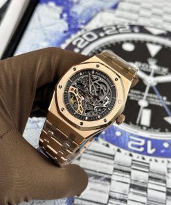 Audemars Piguet Royal Oak 15407 Rose Gold Replica Watches APS Factory 41mm (1)