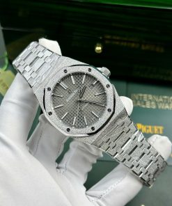 Audemars Piguet Royal Oak 15410 Frosted Gold Replica 11 Watch Gray Dial APS Factory 41mm (2)