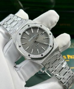 Audemars Piguet Royal Oak 15410 Frosted Gold Replica 11 Watch Gray Dial APS Factory 41mm (2)