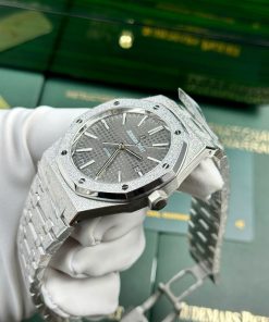 Audemars Piguet Royal Oak 15410 Frosted Gold Replica 11 Watch Gray Dial APS Factory 41mm (2)
