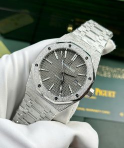 Audemars Piguet Royal Oak 15410 Frosted Gold Replica 11 Watch Gray Dial APS Factory 41mm (2)
