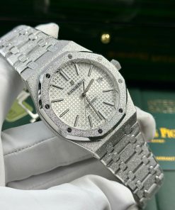 Audemars Piguet Royal Oak 15410 Frosted Gold Replica Watches White Dial APS Factory 41mm (1)