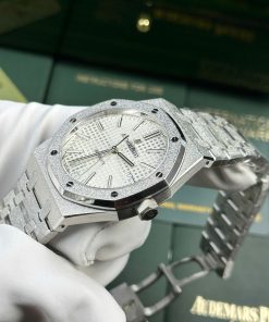 Audemars Piguet Royal Oak 15410 Frosted Gold Replica Watches White Dial APS Factory 41mm (1)