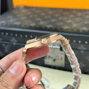 Audemars Piguet Royal Oak 15450 Rose Gold Rep 1 1 White Dial ZF Factoey 37mm (1)