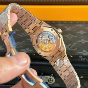 Audemars Piguet Royal Oak 15450 Rose Gold Rep 1 1 White Dial ZF Factoey 37mm (1)