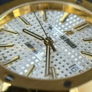Audemars Piguet Royal Oak 15450 Yellow Gold Replica 11 White Dial IP Factory 37mm (1)