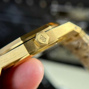 Audemars Piguet Royal Oak 15450 Yellow Gold Replica 11 White Dial IP Factory 37mm (1)