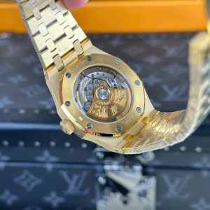 Audemars Piguet Royal Oak 15450 Yellow Gold Replica 11 White Dial IP Factory 37mm (1)
